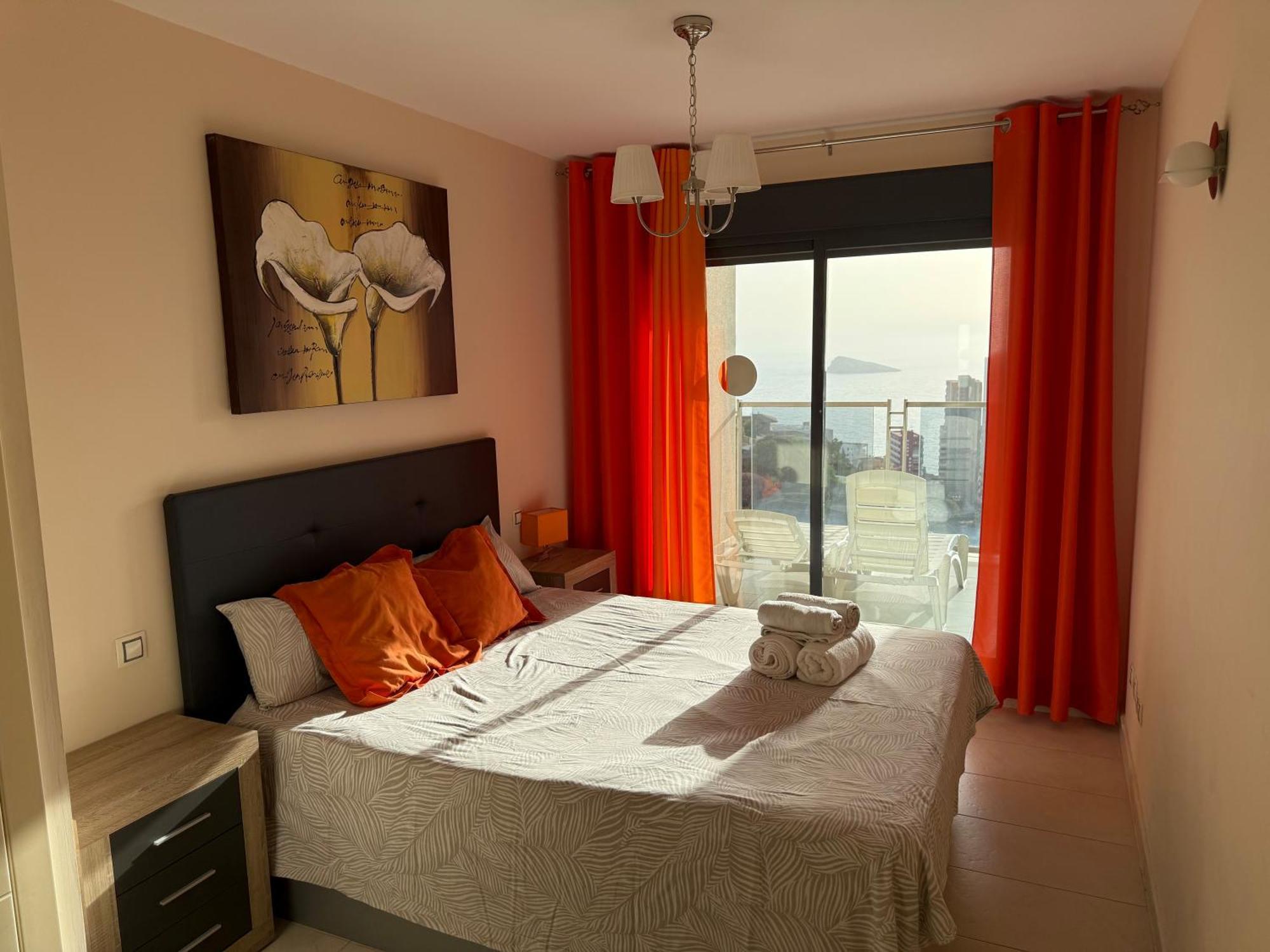 בנידורם Beautiful Apartment Near Beach With Panoramic Sea-View מראה חיצוני תמונה